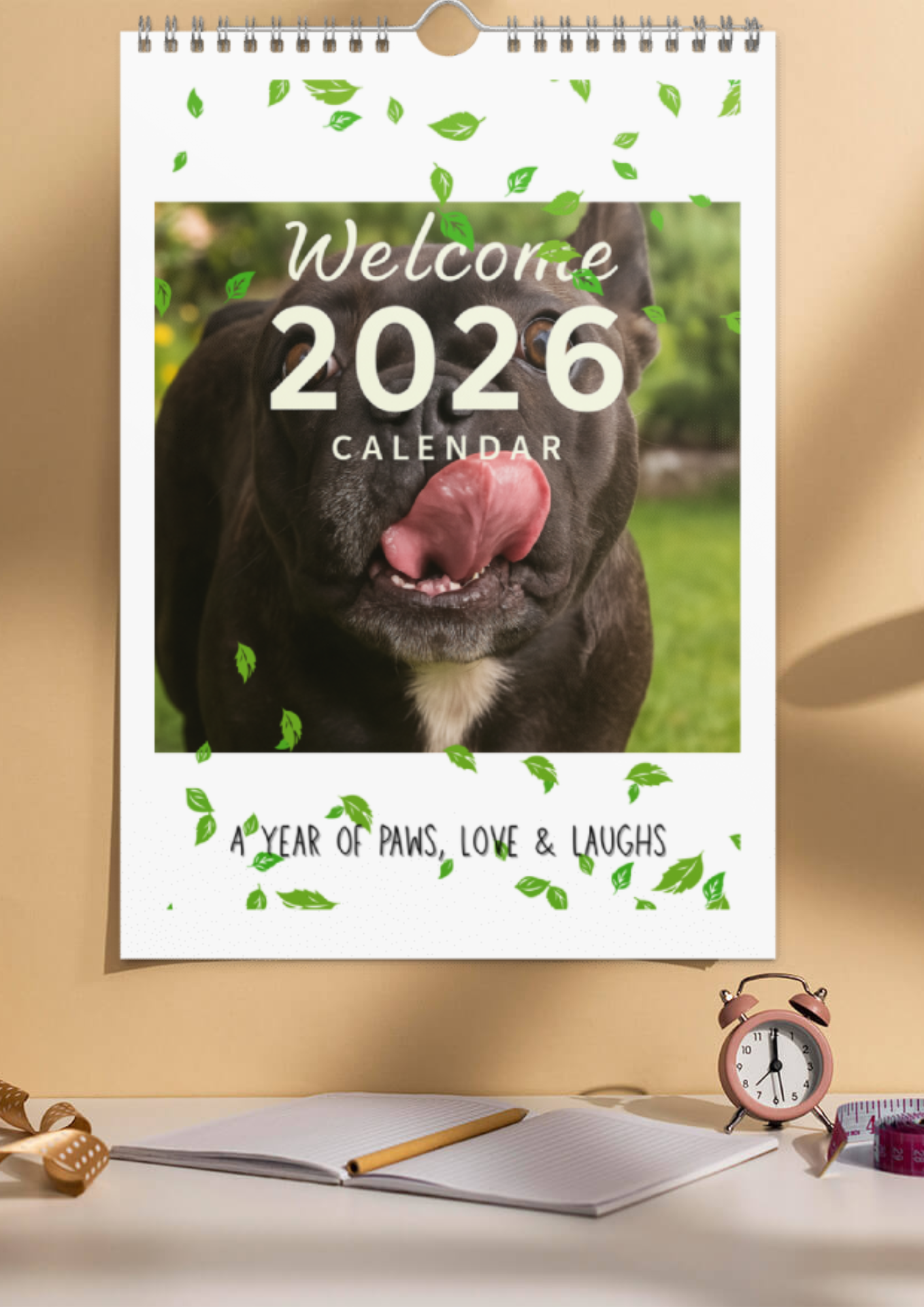 Personalized Dog Calendar 2026 | Funny Quotes & Custom Pet Photos by Let Her Bella
