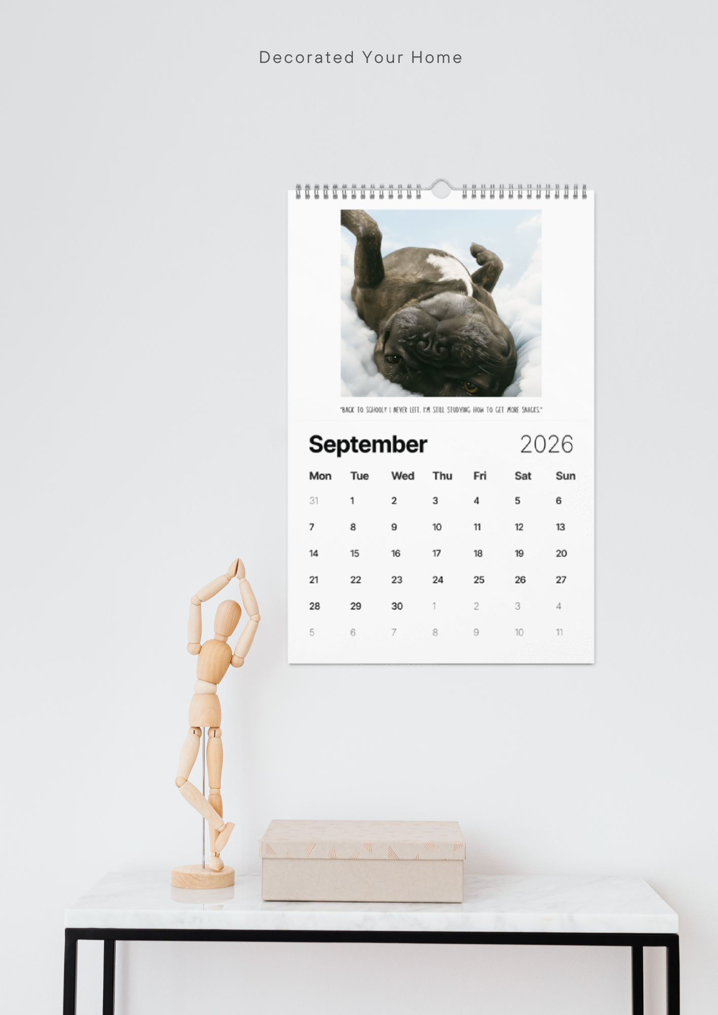 Personalized Dog Calendar 2026 | Funny Quotes & Custom Pet Photos by Let Her Bella