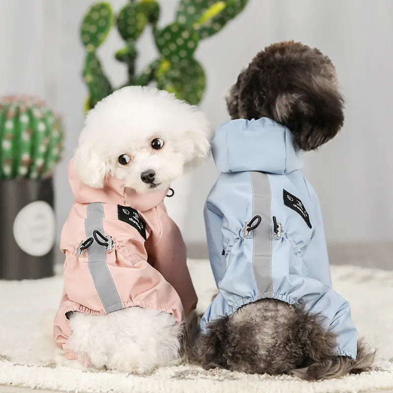 Let Her Bella™ Waterproof Reflective Raincoat — Warm, Stylish & Weather-Proof Comfort for Dogs