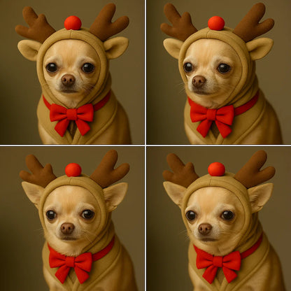 🦌 The Little Reindeer – Christmas Dog Hoodie