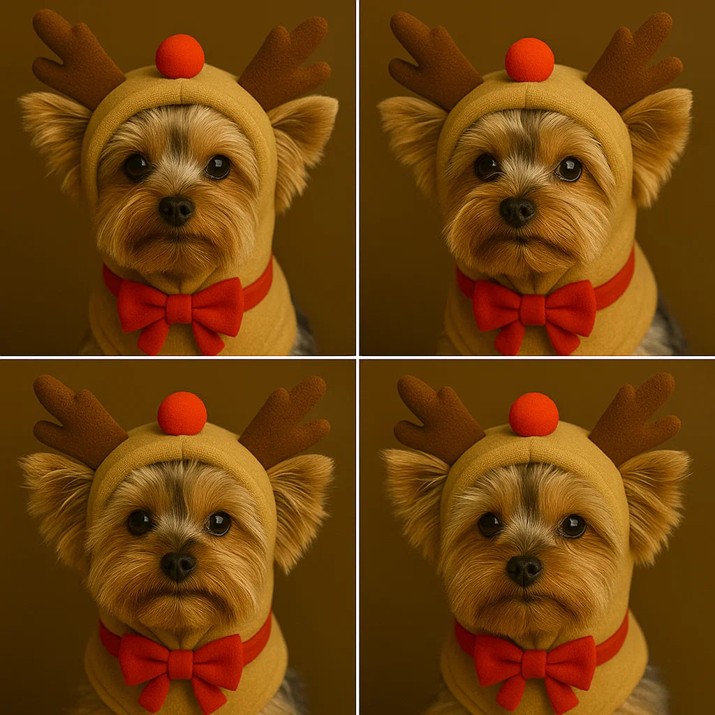 🦌 The Little Reindeer – Christmas Dog Hoodie