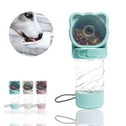 3-in-1 Portable Pet Water Bottle™ – Walk. Feed. Clean. Go.