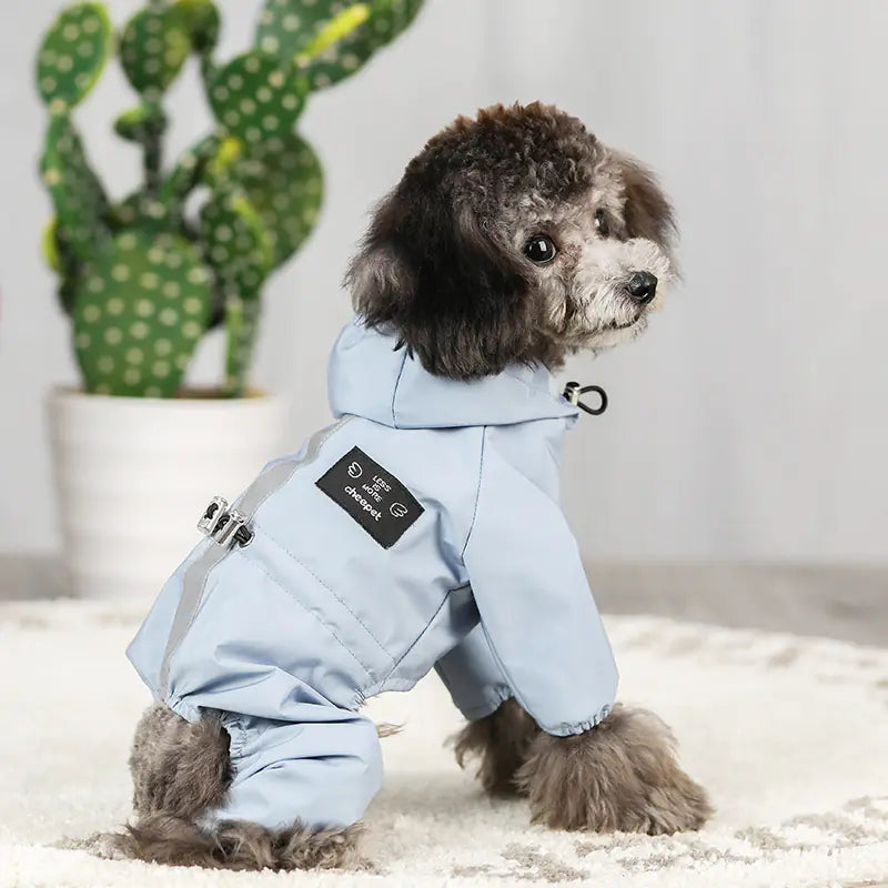Let Her Bella™ Waterproof Reflective Raincoat — Warm, Stylish & Weather-Proof Comfort for Dogs
